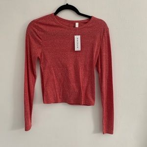 NEW pacsun red long sleeve shirt